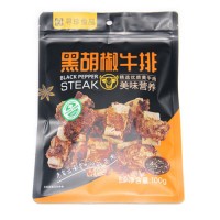 珍騁云南特產(chǎn)食品黑胡椒即食牛排100g休閑牛肉零食